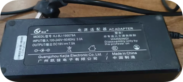 *Brand NEW*For Cool Road KJ-BJ-190079A AC DC Adapter 19V 7.9A Round Port Power Supply